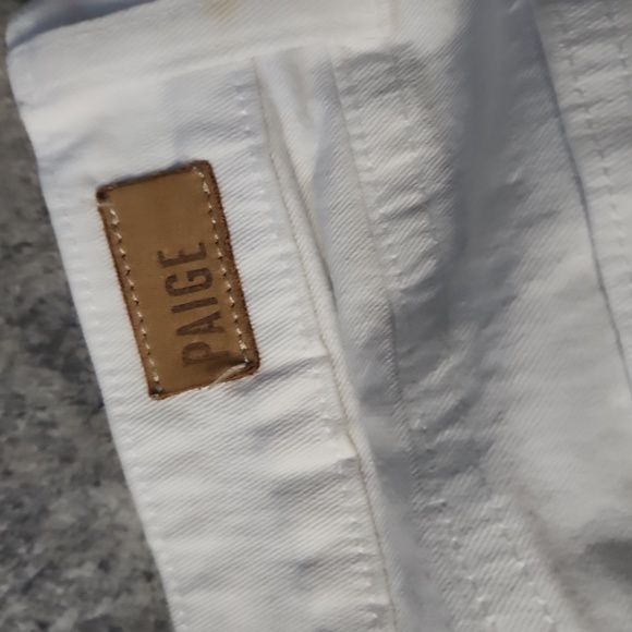 PAIGE White Kylie Cropped Jeans size 25 Inseam 27' - Picture 6 of 6